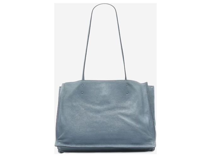 Prada Blauer 2way Lederbeutel Blue Etiquette 1BG122 - Größe - Ansicht 4