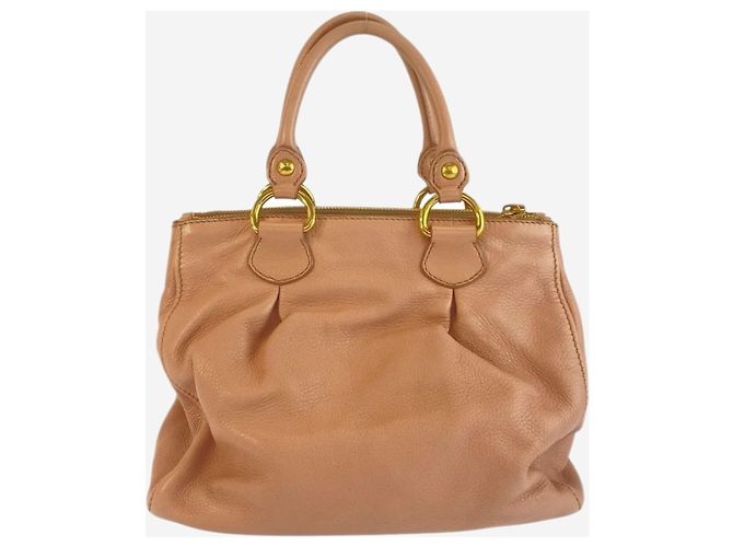 Miu Miu Borsa 2way in pelle Vitello rosa - vista 2