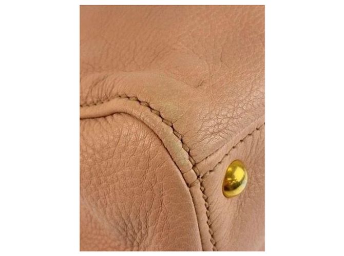 Miu Miu Borsa 2way in pelle Vitello rosa - vista 4
