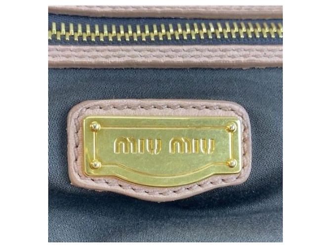 Miu Miu Borsa 2way in pelle Vitello rosa - vista 7