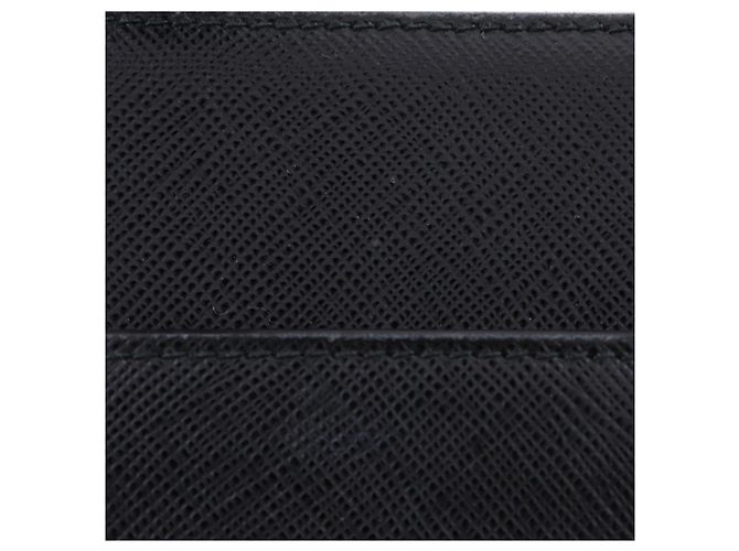Prada Mini borsa a tracolla in pelle Saffiano nera Nero - vista 10