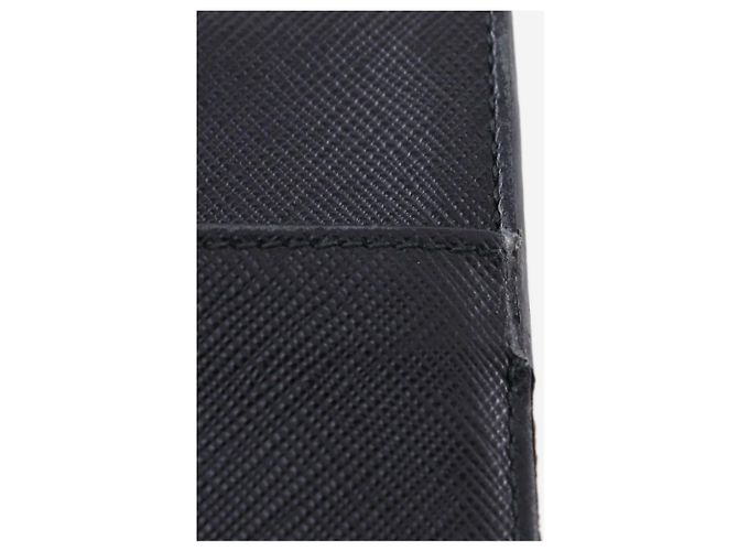 Prada Mini borsa a tracolla in pelle Saffiano nera Nero - vista 11