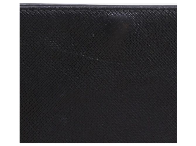 Prada Mini borsa a tracolla in pelle Saffiano nera Nero - vista 12