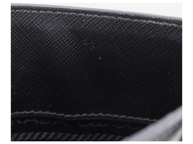 Prada Mini borsa a tracolla in pelle Saffiano nera Nero - vista 17
