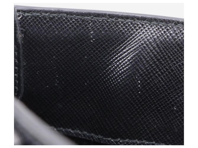 Prada Mini borsa a tracolla in pelle Saffiano nera Nero - vista 18