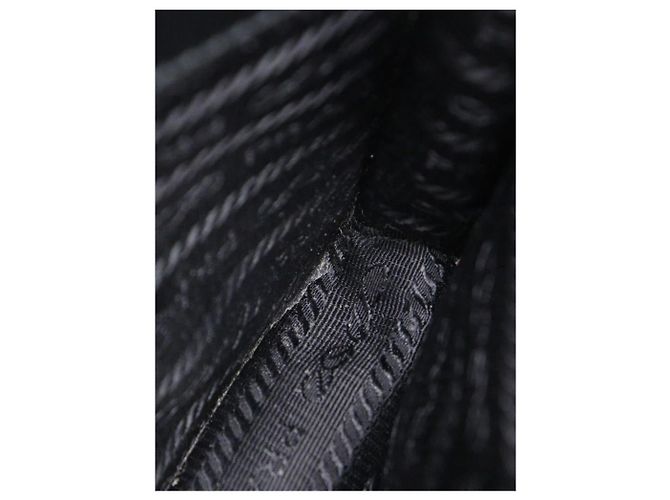 Prada Mini borsa a tracolla in pelle Saffiano nera Nero - vista 19
