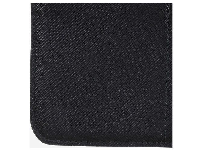 Prada Mini borsa a tracolla in pelle Saffiano nera Nero - vista 9