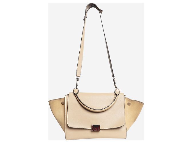 Céline Borsa a tracolla in pelle Trapeze taupe Marrone - vista 2