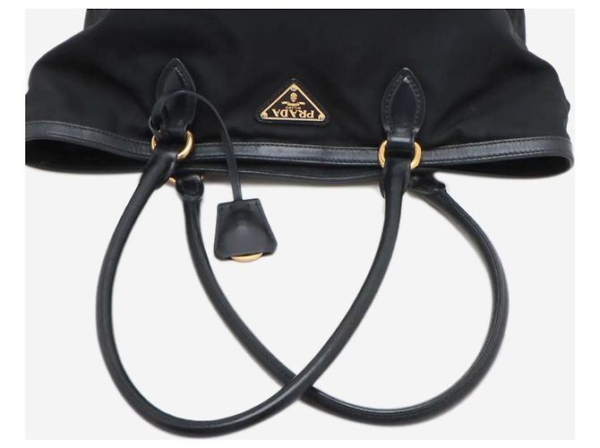 Prada Tote Bag aus Tessuto Nylon & Leder in Schwarz - Ansicht 5