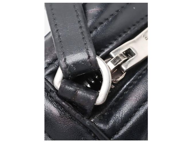 Prada Borsa a tracolla con catena in pelle nera Diagramme Nero - vista 10