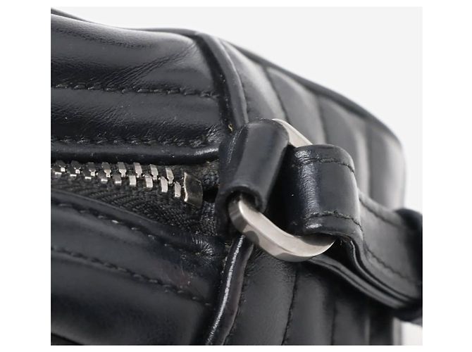 Prada Borsa a tracolla con catena in pelle nera Diagramme Nero - vista 11