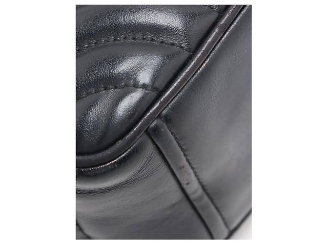 Prada Borsa a tracolla con catena in pelle nera Diagramme Nero - vista 12