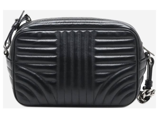 Prada Borsa a tracolla con catena in pelle nera Diagramme Nero - vista 2