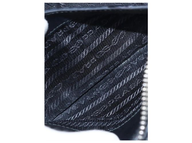 Prada Borsa a tracolla con catena in pelle nera Diagramme Nero - vista 9
