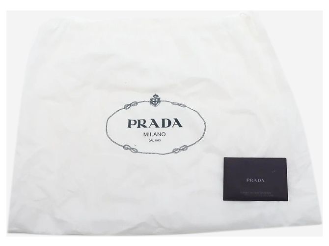 Prada Borsa a tracolla in pelle Vitello Phenix beige - vista 11