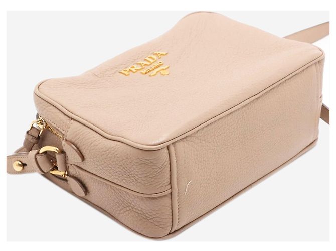 Prada Borsa a tracolla in pelle Vitello Phenix beige - vista 4