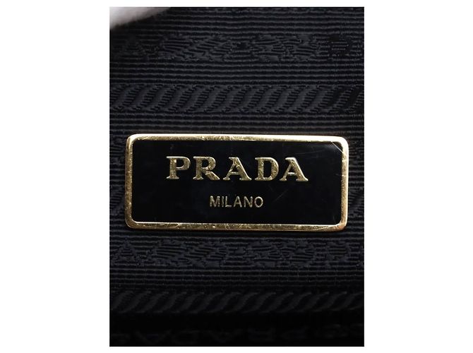 Prada Borsa a tracolla in pelle Vitello Phenix beige - vista 8