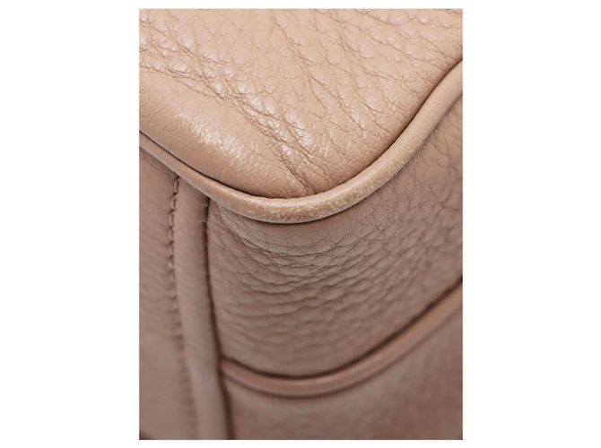 Prada Borsa a tracolla in pelle Vitello Phenix beige - vista 9