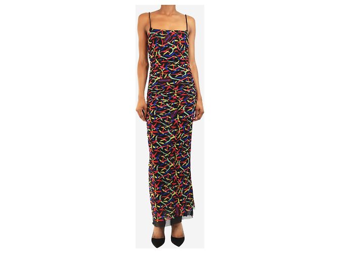 Missoni Schwarzes gerafftes Midikleid - Größe UK 8 - Ansicht 3