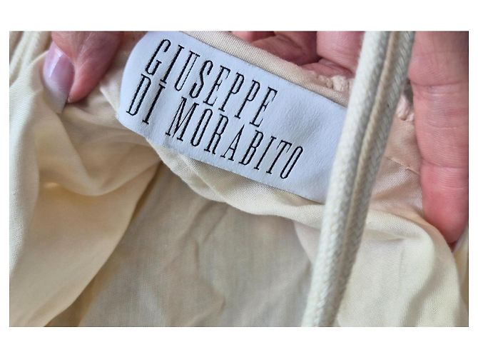 Autre Marque Giuseppe di Morabito Beige Makramee Maxikleid - Ansicht 9