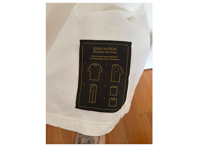Camiseta Louis Vuitton Staples Edition - Algodón Blanco - vista 7