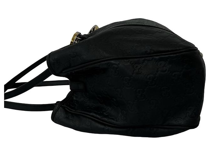 Gucci GG Twins Shima Leder Tote Bag Schwarz - Ansicht 5