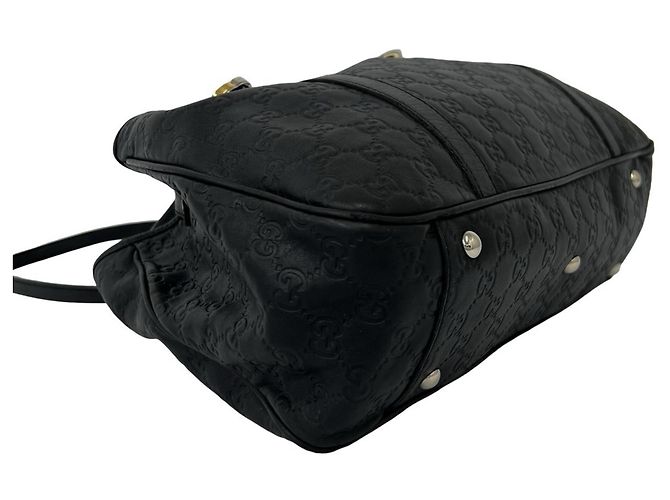 Gucci GG Twins Shima Leder Tote Bag Schwarz - Ansicht 7