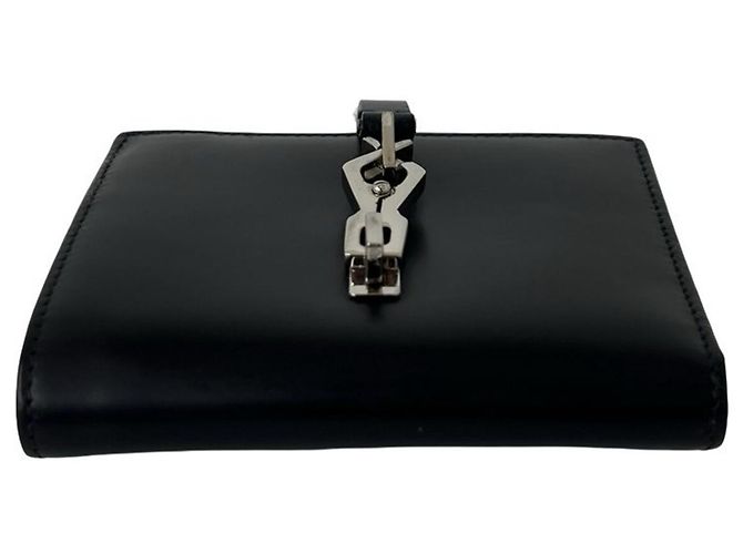 Gucci Jackie Leder-Bifold-Geldbörse Schwarz - Ansicht 6