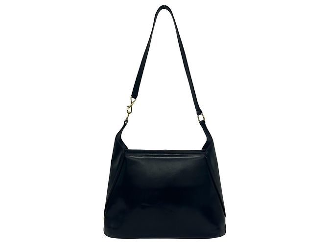 Gucci G Logo Hardware Leder Semi-Shoulder Tote Tasche Schwarz - Ansicht 3