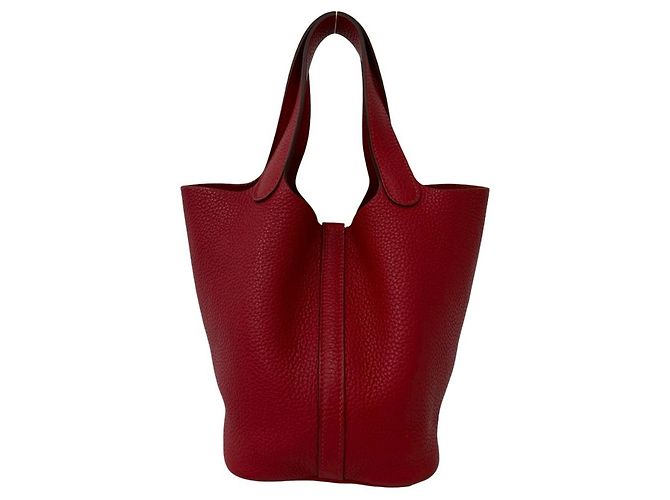 Hermès Hermes Picotin Lock PM Handtasche Rot - Ansicht 3