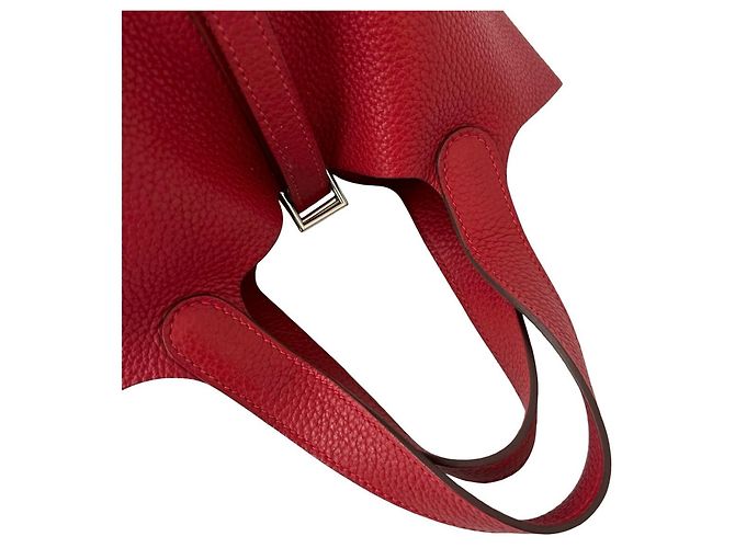Hermès Hermes Picotin Lock PM Handtasche Rot - Ansicht 4