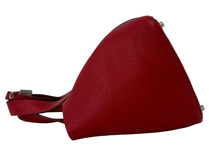Hermès Hermes Picotin Lock PM Handtasche Rot - Ansicht 5