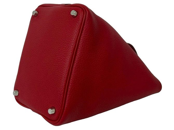 Hermès Hermes Picotin Lock PM Handtasche Rot - Ansicht 8