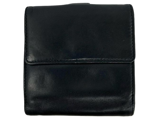 Loewe Anagram Präge-Logo Nappa Leder Bi-fold Mini Wallet Schwarz - Ansicht 2