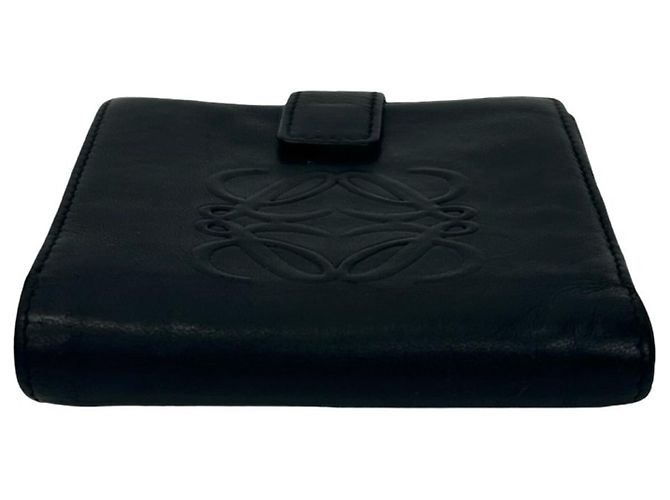 Loewe Anagram Präge-Logo Nappa Leder Bi-fold Mini Wallet Schwarz - Ansicht 6
