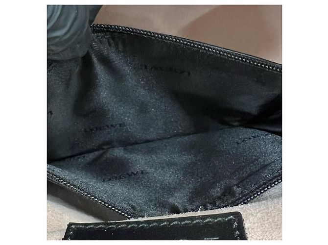 Loewe Anagram Logo Motiv Leder Tote Bag Schwarz - Ansicht 10