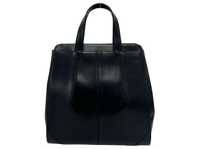 Loewe Anagram Logo Motiv Leder Tote Bag Schwarz - Ansicht 4