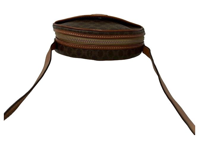 Céline CELINE Borsa a tracolla mini Vintage Macadam Blazon Triomphe Pattern Marrone - vista 4