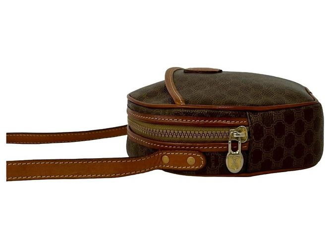Céline CELINE Borsa a tracolla mini Vintage Macadam Blazon Triomphe Pattern Marrone - vista 5