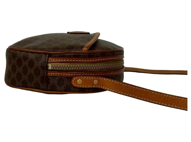 Céline CELINE Borsa a tracolla mini Vintage Macadam Blazon Triomphe Pattern Marrone - vista 6