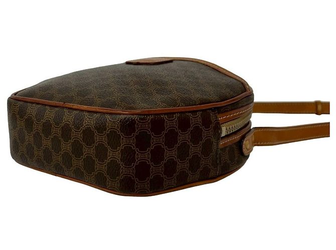 Céline CELINE Borsa a tracolla mini Vintage Macadam Blazon Triomphe Pattern Marrone - vista 8