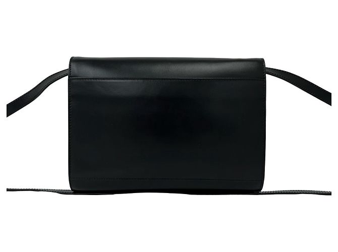 Céline Celine Vintage Circle Logo Hardware Leather Shoulder Bag - view 3