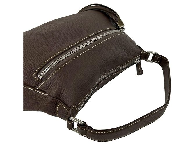 Borsa a tracolla e tote in pelle marrone Chanel - vista 4