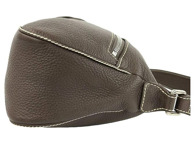 Borsa a tracolla e tote in pelle marrone Chanel - vista 6