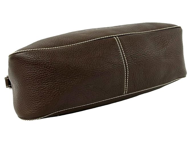Borsa a tracolla e tote in pelle marrone Chanel - vista 7