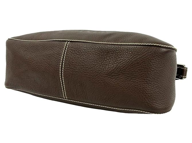 Borsa a tracolla e tote in pelle marrone Chanel - vista 8