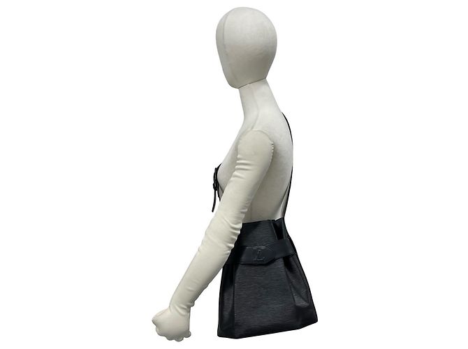 Louis Vuitton Vintage Schultertasche aus Epi-Leder Schwarz - Ansicht 2