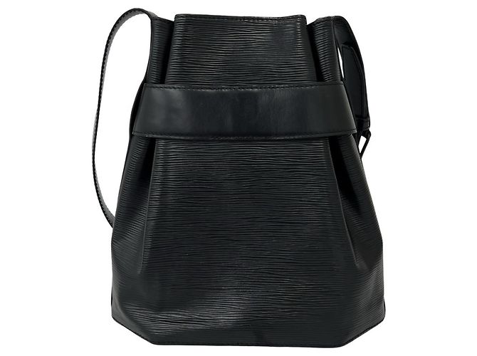 Louis Vuitton Vintage Schultertasche aus Epi-Leder Schwarz - Ansicht 3