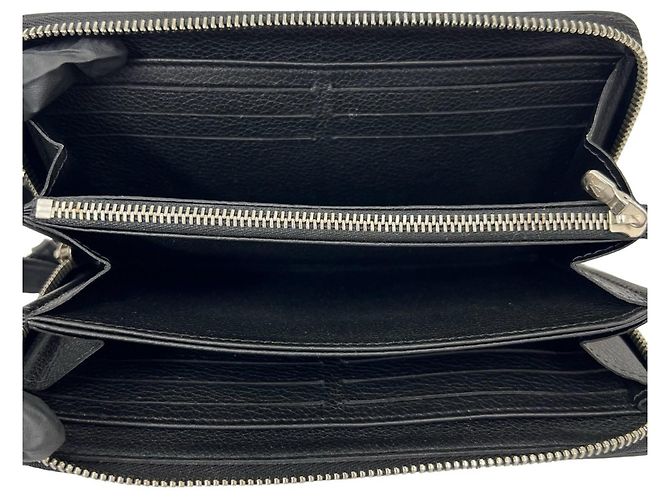 Louis Vuitton Zippy Lockme Leder-Langgeldbörse Schwarz - Ansicht 7