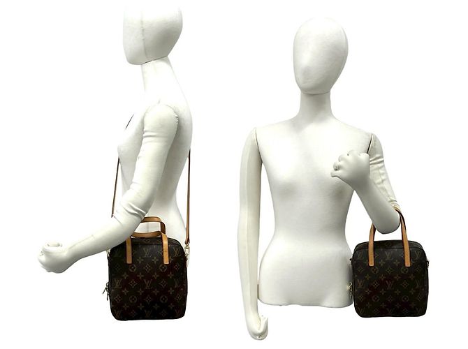 Borsa Louis Vuitton Spontini in pelle monogram Marrone - vista 2